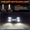 2 יחידות H11 H8 H9 נורות LED ערפל/DRL H7 9005 HB3 9006 HB4 פנסי ערפל LED אור ריצה ליום H4 פנס קדמי לאופנוע לבן 6000K מנורה סופר בהירה