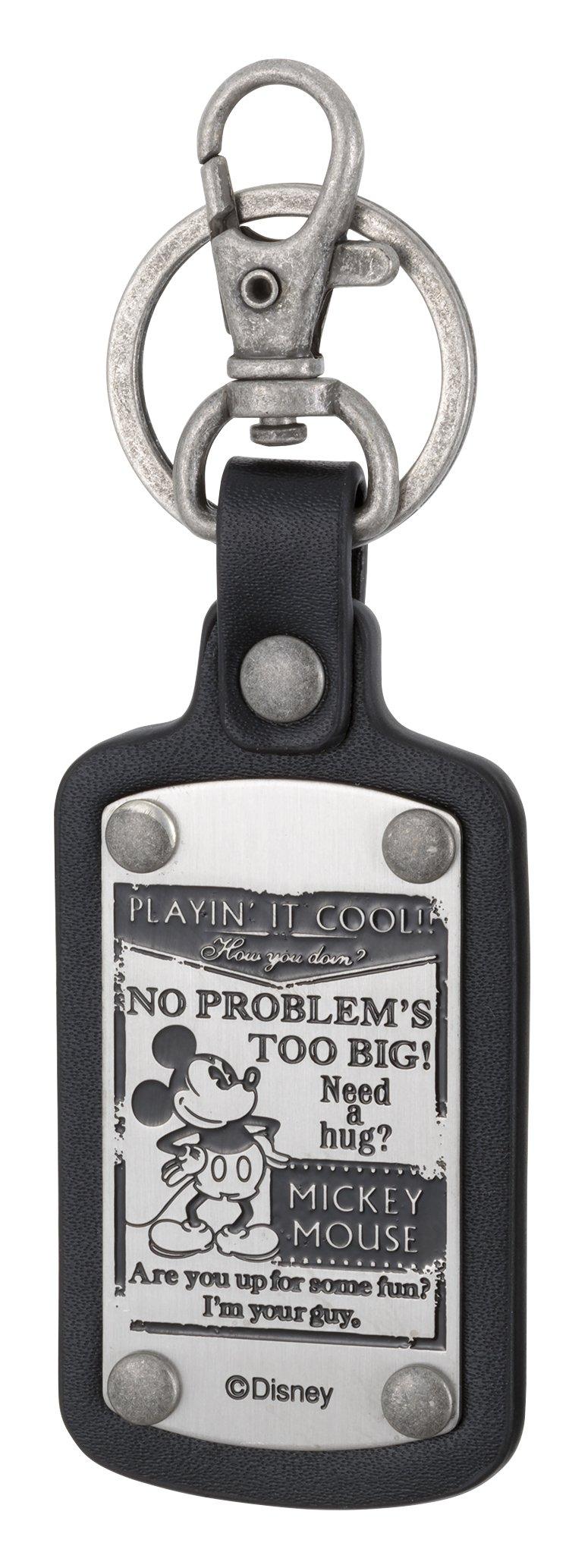 Napolex Металлическая универсальная брелок-подвеска Disney Микки Маус, Черный, Подходит, WD-331