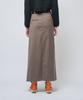 320 Showroom 1Cargo Pocket Long Skirt Khaki Brown
