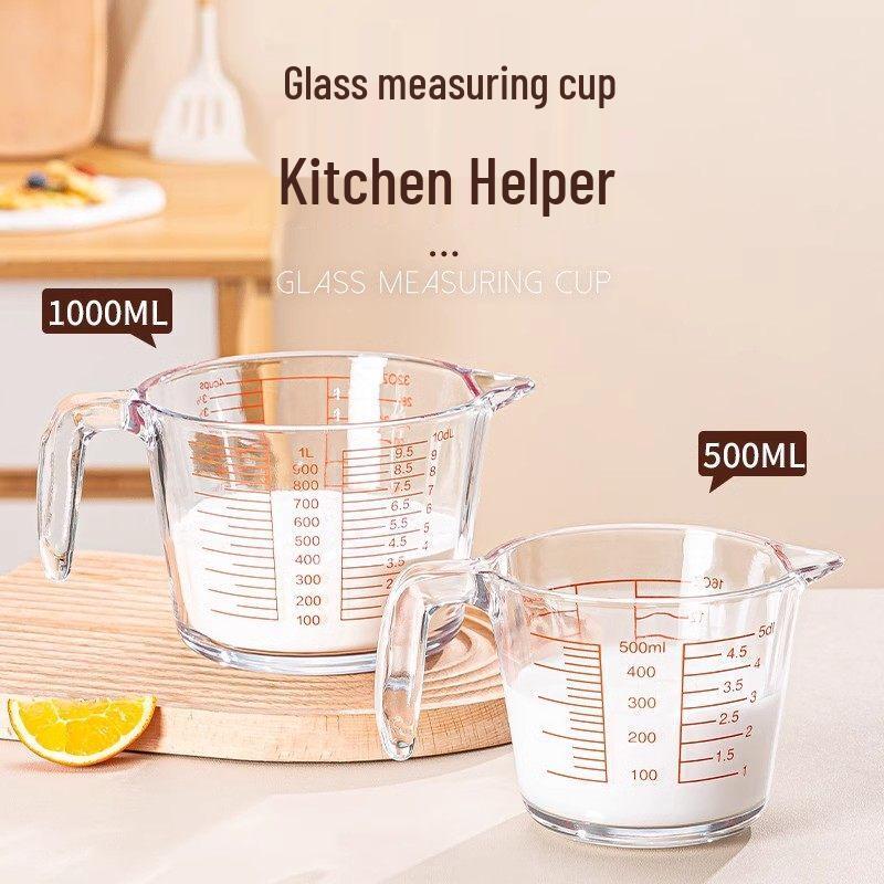 ZISIZ Glass Measuring Cup with Filter