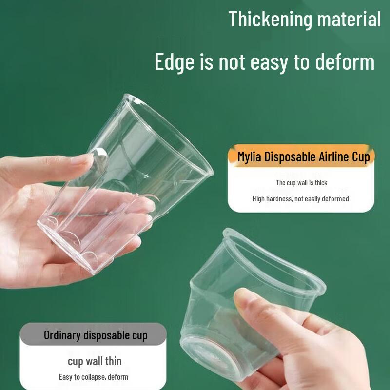 MARYYA Disposable Diamond Aviation Cups 300ml