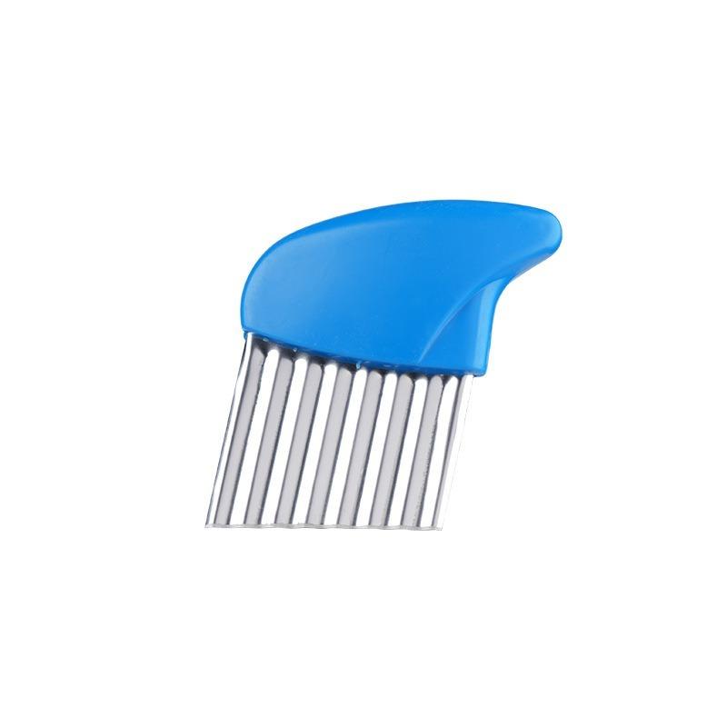Potato Cutter Chip French Fry Maker Stainless Steel Wavy Knife French Frie Chopper Knife Chopper French Fry Kitchen Gadget Tools