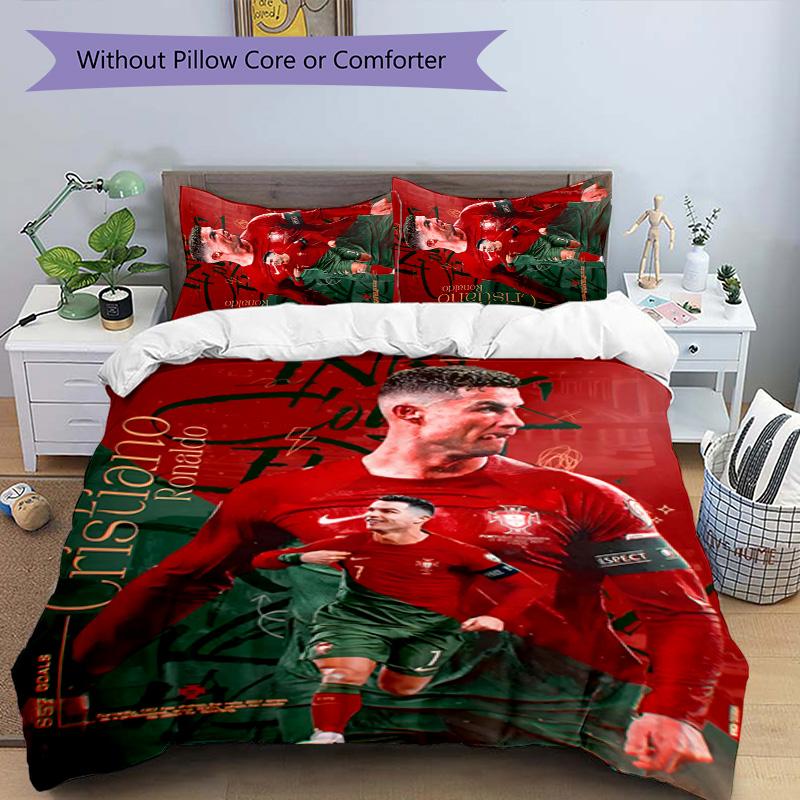 CRF 7 3pcs Bedding Set Duvet Cover Closure Includes 1 Duvet Cover & 2 Pillowcases for All Seasons Bedroom Home Dorm Decor