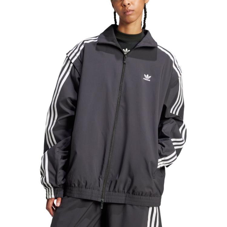 Adidas Originals Woven Firebird Adilenium Zip off Track Top Jackets & Coats Women's Black JM9251