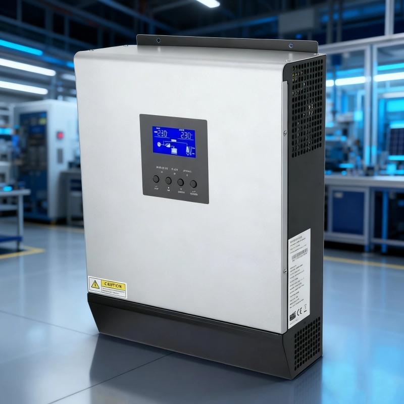 PowMr 24V 2.4KW Hybrid Solar Inverter 110V Pure Sun Wave Inverter Max PV 80V Bulitin 50A PWM Charge Controller for Solar Home