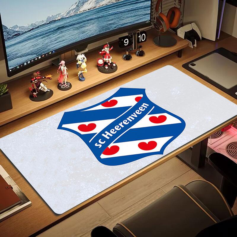 SC Heerenveen Mouse Pad, Large Gaming Desk Mat, Non-slip XXL Mousepad for Laptop & Tablet, Mini PC Playmat with Stitched Edges