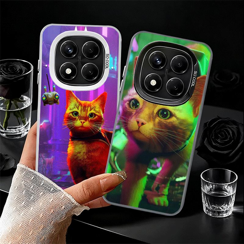 Stray Cat Game B-12 Weiche Handyhülle für Xiaomi Redmi Note 13 14 15 Pro Plus 12S 12 11S 11 11T 10S 10 Stoßfeste Abdeckung Rückschale