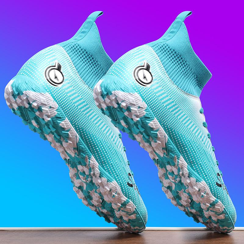 

2025 new youth football shoes high-top football training shoes students long nails broken nails competition middle and old children 33