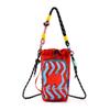 Nylon Cute Cat Shoulder Bag With Striped Design For Daily Casual Use