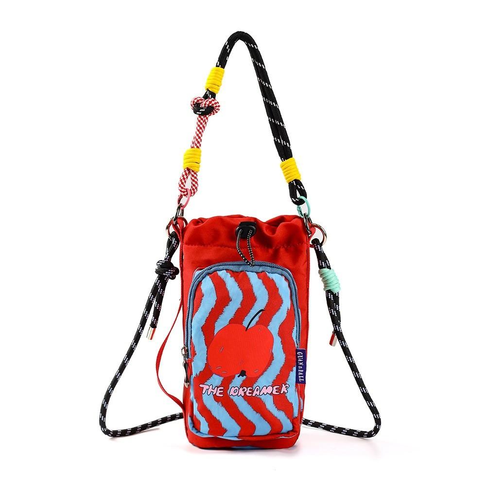 Nylon Cute Cat Shoulder Bag With Striped Design For Daily Casual Use