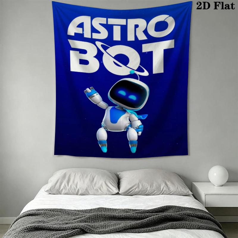 ASTRO BOT Wall Tapestry Aesthetic Wall Hanging Printed Fabric Blanket Decorative Tapestries for Bedroom Living Room Home Decor
