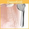 Universal Fit Rain Shower Handheld Showerhead With High-pressure Spray And Drill-free Mounting Base