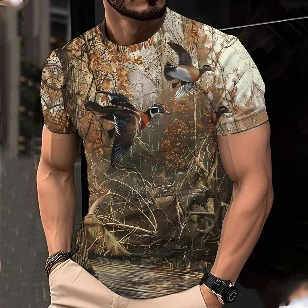 

T-shirt Men s Fashion Printed Pattern Crew Neck Versatile Short Sleeve Casual Comfort Top 6XL