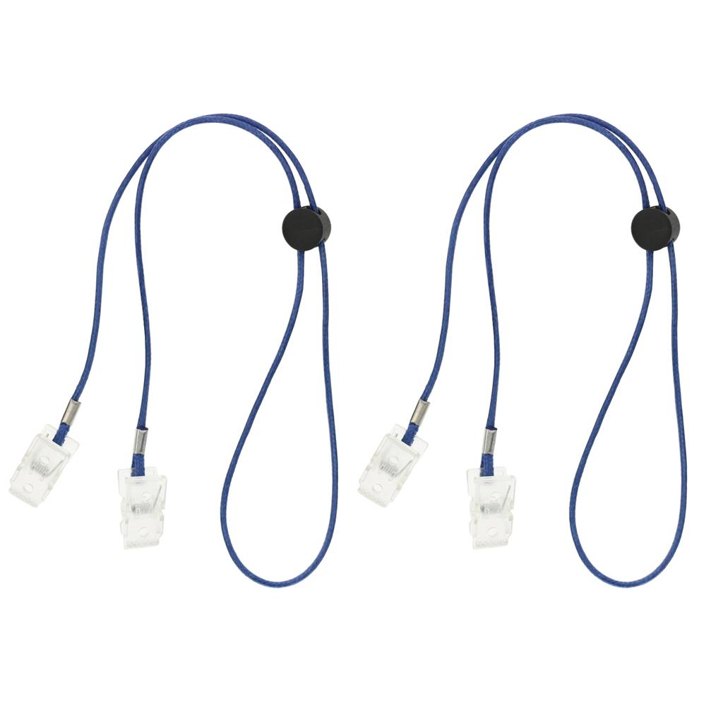 Flexible Napkin Chains, Neck , Holder for Elderly Kids, Adjustable (4 Pack)