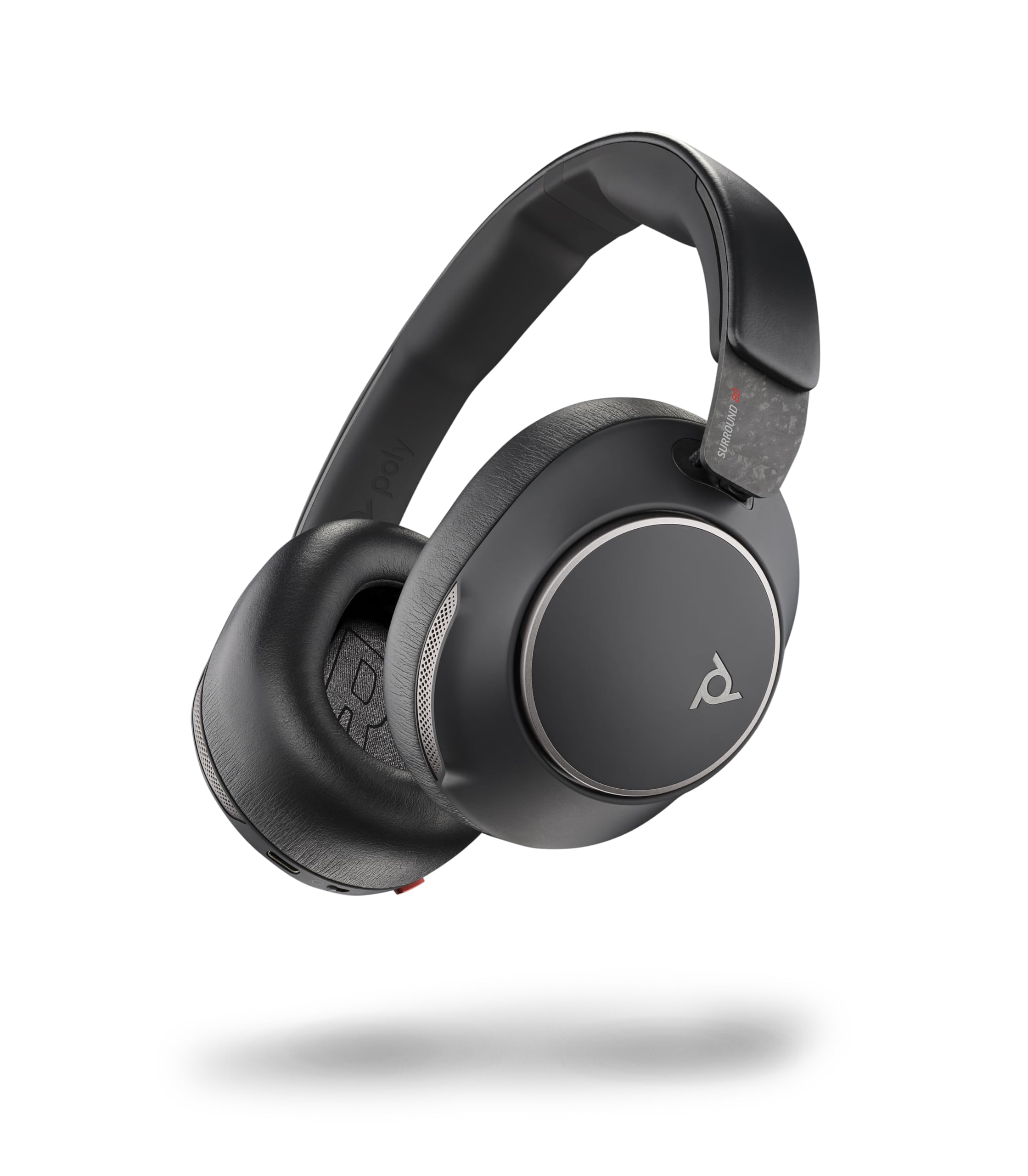 

Бездротова бінауральна гарнітура Poly Voyager Surround 80 з активним шумозаглушенням, сумісна з Bluetooth та Zoom, ПК, Mac, смартфонами чорний