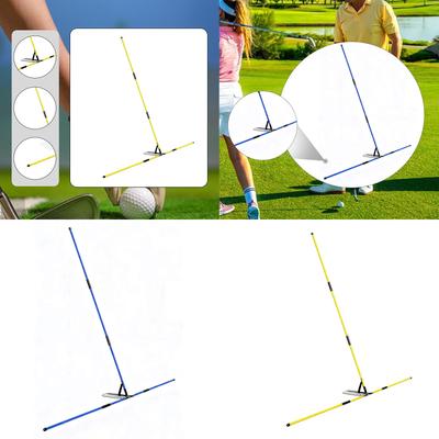 Golf Alignment Stick Holder Supplies, Correct Posture Equipment, Golf Training Aid, Golf Swing Trainer for Outdoor Yard