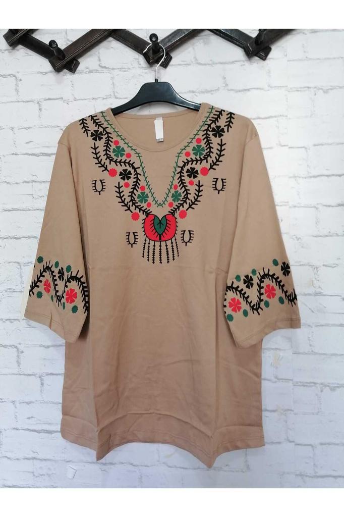 Damen-Bluse in großen Größen, perfekt für den Sommer, komplett aus Baumwolle, gekämmte Baumwolle, bequeme Bluse