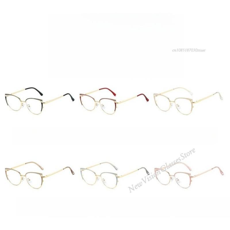 Elegant Cat Eye Blue Light Blocking Glasses Frame Women Anti Blue Light Computer Eyewear Fashion Frame Reading Glasses Female