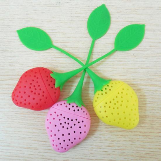 Tea Strainer Lemon Shaped Heat-resistant Silicone Loose Leaf Filter Tea Infuser for Kitchen