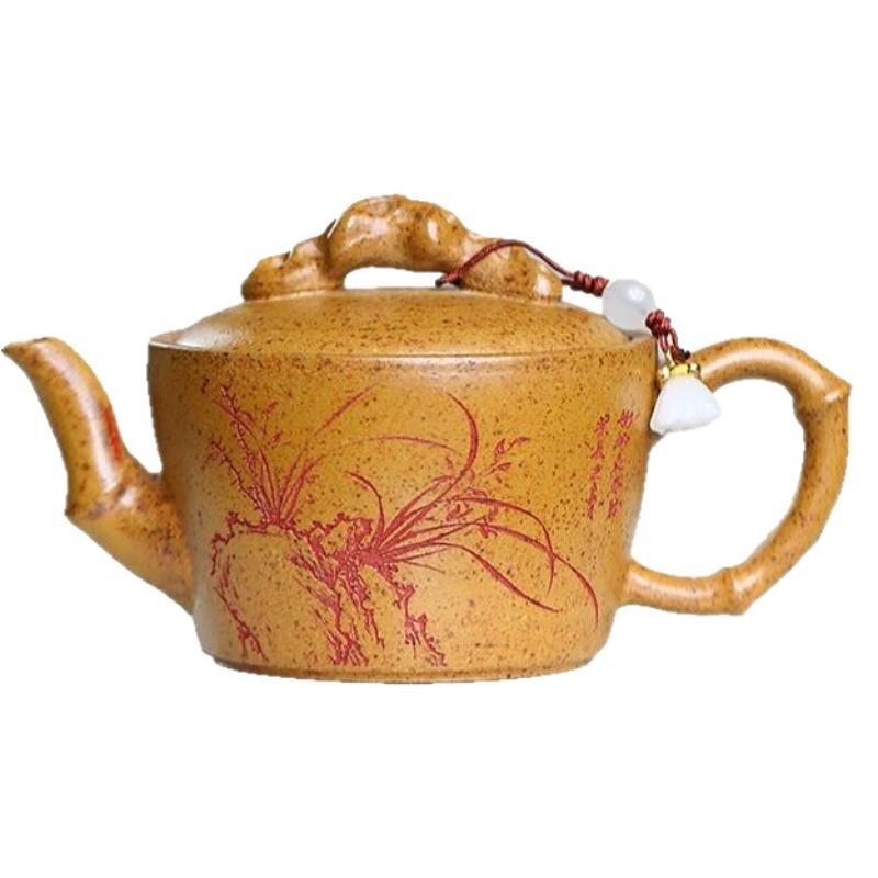 Yixing Handmade Purple Clay Teapot, Raw Ore, Gold Sand,tea Pot, Kung Fu Tea Set 100ml