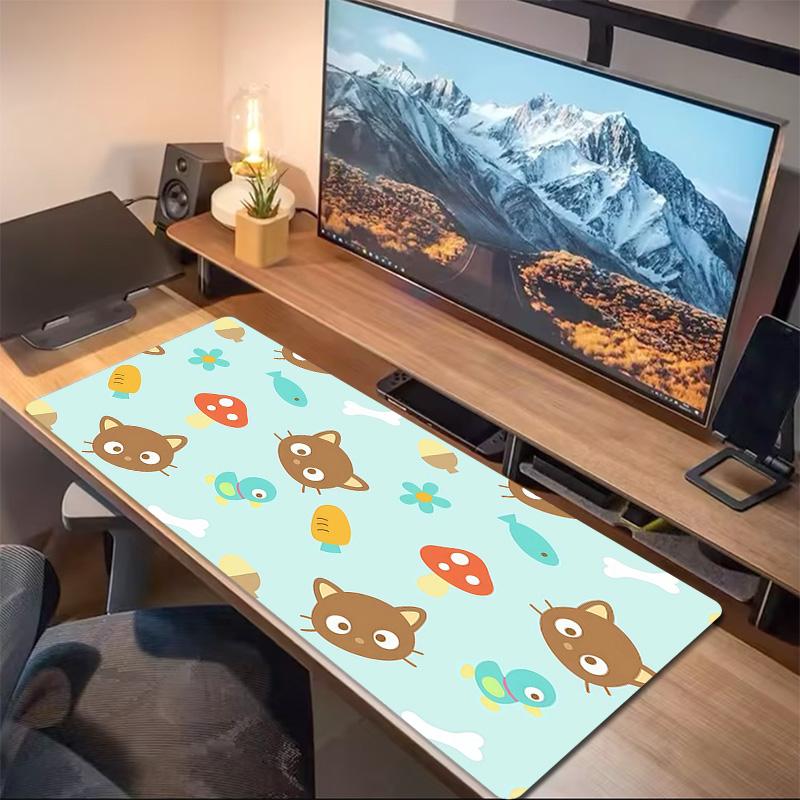 Chococat Print  Cushion Non-slip Laptop Tablet Big Mousepad XXL Mat Mini PC Playmat With Lock edge