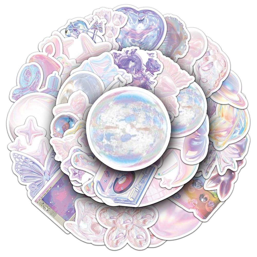 10/30/50pcs Cute Dream Pink Aesthetic Stickers Ins Style Cartoon Decals Waterproof Graffiti Skateboard Scrapbook Phone Car
