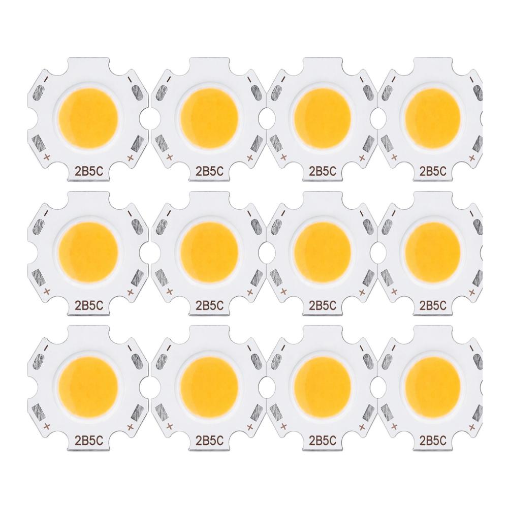 12PCS 15-17V COB Light Emitter 5W COB LED Chip Beads Energy Saving Bulb  Downlight Ceiling Lamp