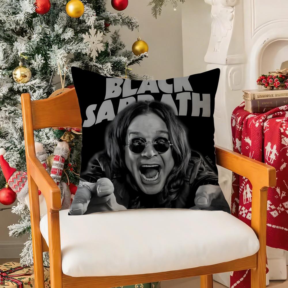 

Крутая наволочка O-ozzy O-osbourne из шелковистого короткого плюша с невидимой молнией, пылезащитная наволочка на диванную подушку для домашнего декора 16x16Inch