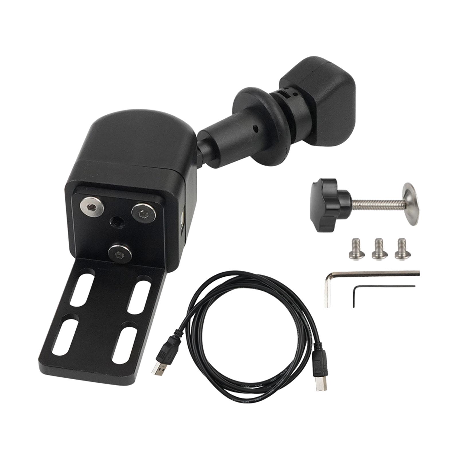 

Гоночный игровой ручной тормоз с монтажным зажимом, замена игрового USB-ручного тормоза для Logitech G27 G29 чёрный