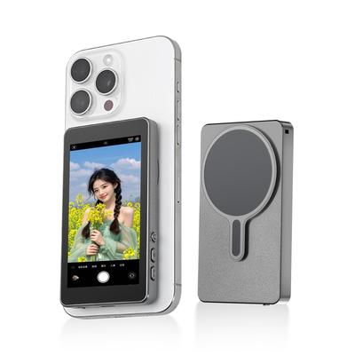 Manyetik Kablosuz Selfie Monitör Ekranı Telefon Vlog Selfie Ekranı Arka Kamera Monitör Ekranı Android iPhone Cep Telefonu için