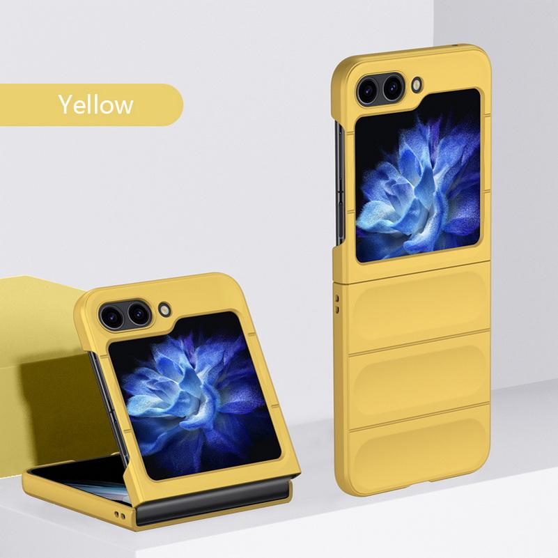 

Роскошный тонкий ультратонкий жесткий защитный чехол для Samsung Z Flip 6 5 Galaxy Z Flip 5 4 3 Хорошая защита сенсорной камеры, противоударный чехол с полной защитой For Z Flip 3 белый