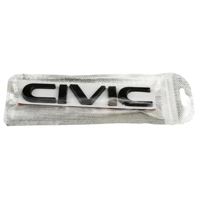 Metal 3D Car Stickers Side Fender Badge Styling for Honda CIVIC Logo 2023 2025 2011 Rear Trunk Emblem Decal Exterior Accessories