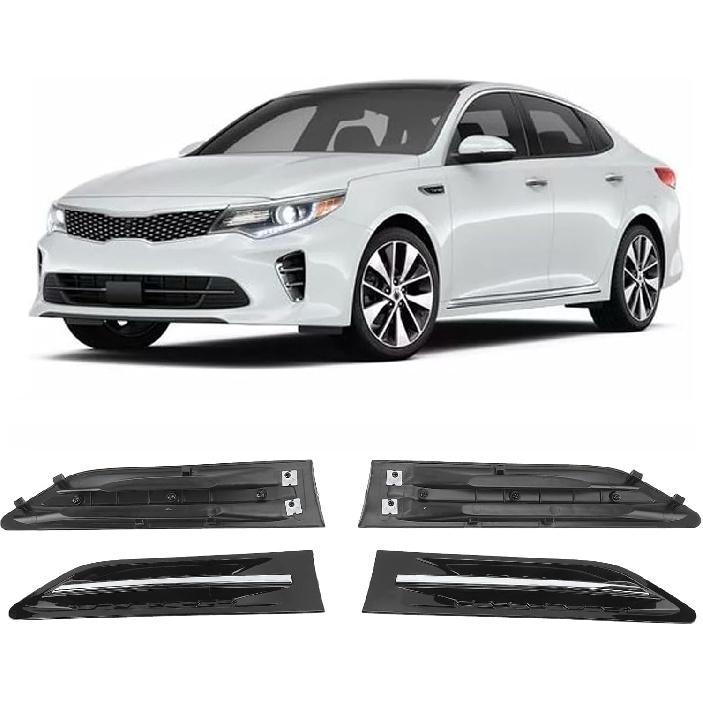 KIMISS Car Side Vents, 87771 2T000 2 Pcs Car Side Vent Garnish Grille Side Vent Grille Trim for OPTIMA 2.0L 2.4L 2011 to 2015