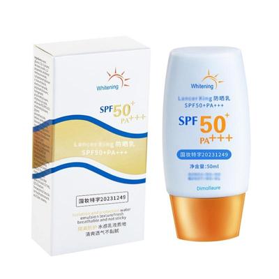 1 Stück/2 Stück Sonnenschutzlotion LSF 50+PA+++ für Gesicht und Körper, Isolierung und Schutz, frische, atmungsaktive Sonnenschutzcreme, 50 g