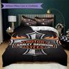 Harley Davidson Skull Gun Bedding 1 Duvet Cover 2 Pillowcase Without Core Without Core Christmas Birthday Gift Soft And Comfortable