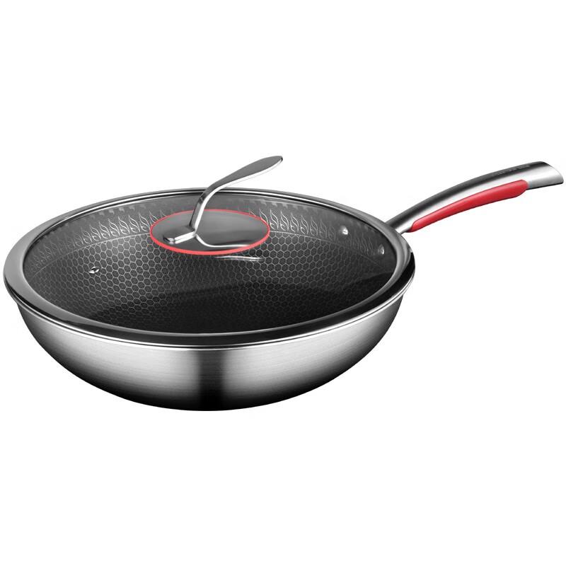 EFULLOT EFSS-W002 Honeycomb Diamond Non-Stick Wok