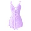 Women's Fashion Sexy Lace  Printing Sling Underwear Nightdress