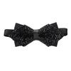 [Moonlove] Einhand-Fliege, Funkelnde Strass-Fliege, Stilvolles Accessoire für Damen und Herren, Verstellbar, Einfach An- und Ausziehen, Formell,