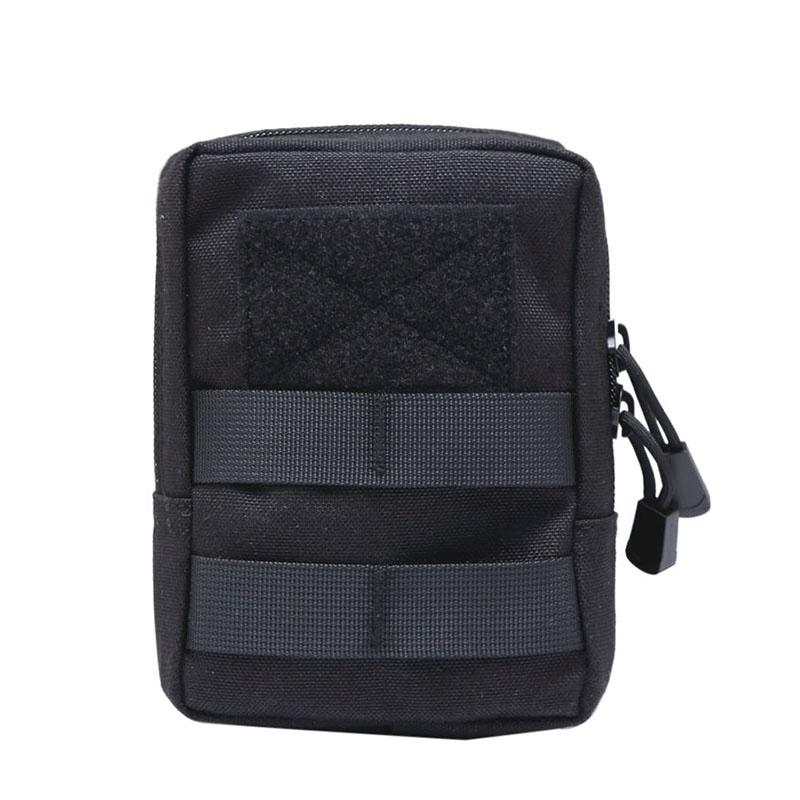 

Tactical 600D Outdoor Waist Bag Molle Pouch Tool Zipper Waist Pack Hungitng Accessory Belt Pouch чорний