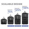 New Fashion Airline-Checked Luggage Large Capacity Folding Travel Bag Universal Wheel Oxford Cloth Luggage Bag