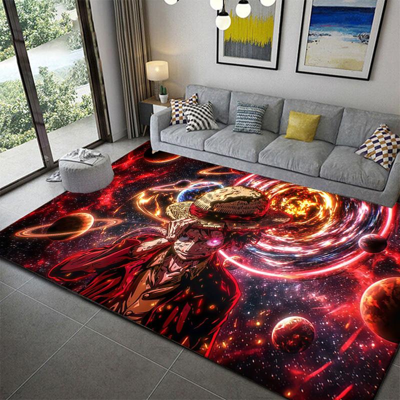 

One Piece Logo Pattern Printed Carpet Soft Washable Rug for Home Bedroom Living Room Decor 60x90cm