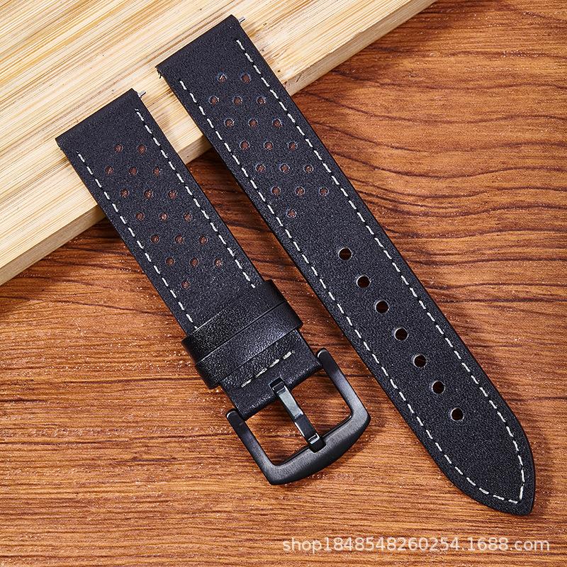 Suitable For Samsung Watch Galaxy /5/6 Generation Leather Strap Huawei Gt20/22Mm Hole Strap