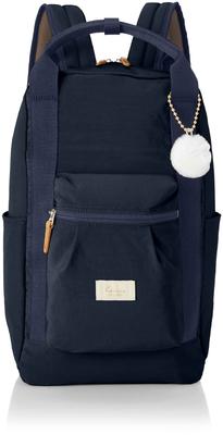 Kanana Project Collection Backpack, Women's, A4 Size, Water-Repellent, Lightweight, Assam, No. 67676, Navy, H41 X W26 X D15cm