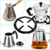 1 Pack Small Stove Stand Gas Wok Ring Stainless Steel Moka Pot Stand Coffee Pot Stand Round Burner Cookware Cooking Accessories