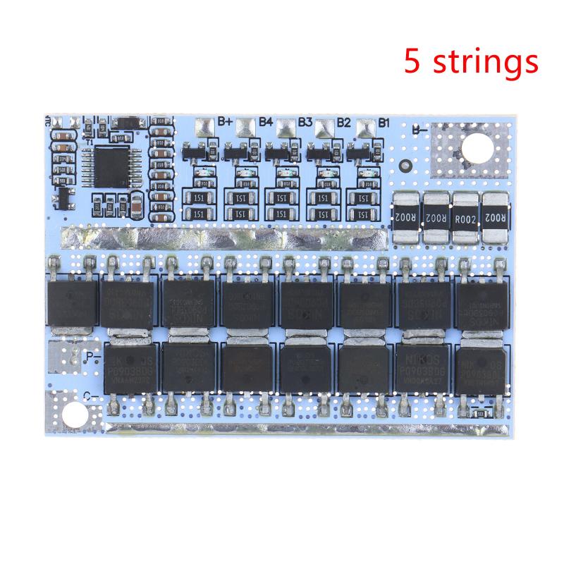 3S 4S 5S 3.7V 100A Bms Battery Protection Board With Balance For Diy Lithium Polymer Battery Pack