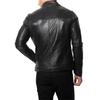SKINOUTFIT Men's Genuine Lambskin Black Leather Jacket Stylish Motorcycle Bomber Biker Outerwear MJ 134