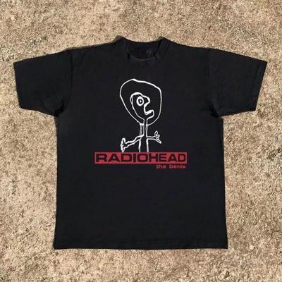 RADIOHEAD THE BENDS Vintage T-shirt Casual Ronde Hals Los Oversized Korte Mouw T-shirt Print