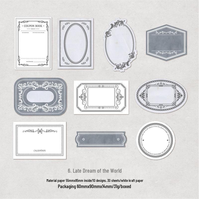 Twilight Relief Memo Pad: Mountain and Field Collection - 30 Artistic DIY Sheets, 8 Retro Designs