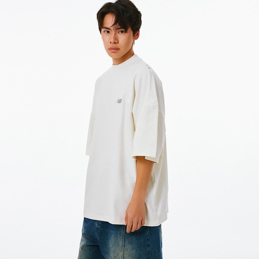 New Balance NB Logo Cotton T-shirt Asia Sizing 'White' Unisex AMT41333-CIC