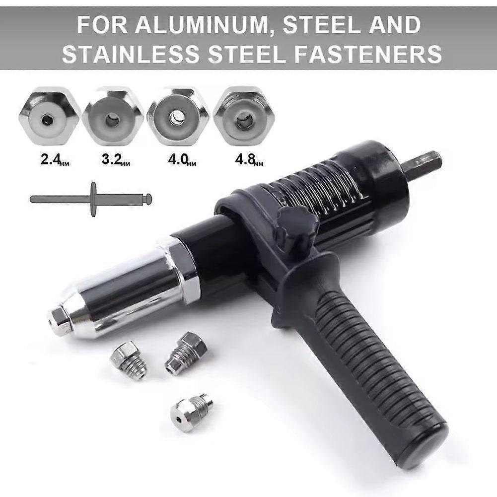 Car Rivet Gun Adapter Riveter Gun Adapter Kit for Cordless Electric Power Drill